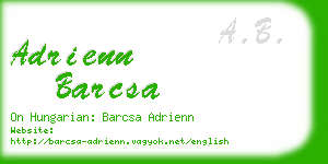 adrienn barcsa business card